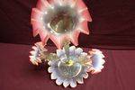 3 Branch Victorian Glass Epergne