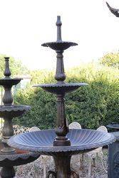 3 Tiered Cast Iron Heron Fountain 