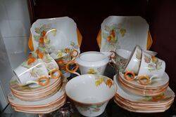 40 Pisces Shelley Tea Service C1930and39s 