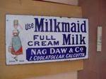 MILKMAID MILK ENAMEL SIGN ---  SG71