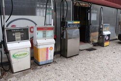 4 Classic Contemporary Petrol Pumps For Sale