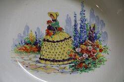 5 Pieces Set Crinoline Lady Bowl 