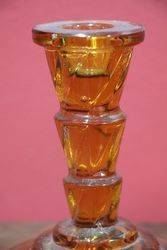 5 pc Deco Amber Trinket Set C1920 