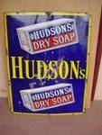 HUDSON DRY SOAP PICTORIAL ENAMEL SIGN---SG64