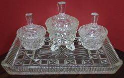 6 Piece Glass Trinket Set C1935