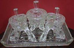 6 Piece Glass Trinket Set C1935