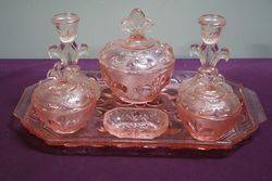 7 Pieces Art Deco Trinket Set 