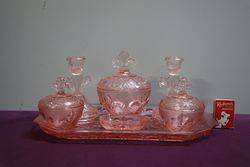 7 Pieces Art Deco Trinket Set 