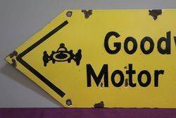 AA Goodwood Motor Circuit Enamel Sign  