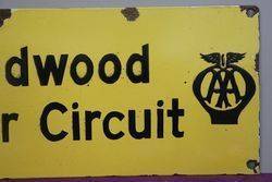 AA Goodwood Motor Circuit Enamel Sign  