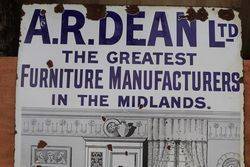 ARDean Furniture Enamel Advertising Sign 