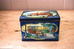 ARRIVING NOV Antique Pictorial Motoring Tin