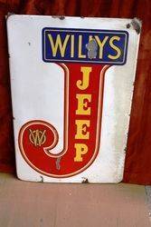 ARRIVING SOONWILLY+96S JEEP Enamel Sign