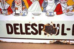 ARRIVING SOON Antique Chocolat  Pictorial Enamel Sign 