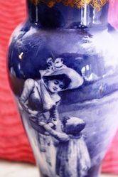 ARRIVING SOON Antique Doulton Blue Children Vase