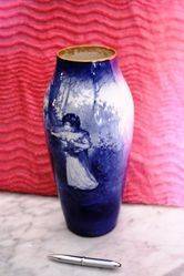 ARRIVING SOON Antique Doulton Blue Children Vase