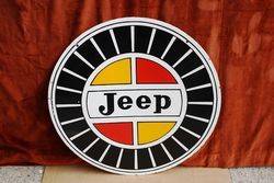 ARRIVING SOON Jeep Double Sided Enamel Sign