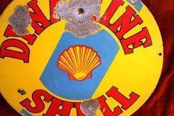 ARRIVING SOON Shell Dynamine Round Enamel Sign