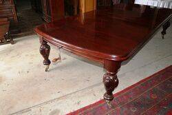 A Antique Mahogany D End 3 Leaf Extension Table