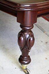 A Antique Mahogany D End 3 Leaf Extension Table