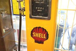 A Budget Priced Gilbert and Barker Shell Petrol Pump 