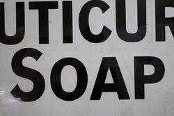 A Cuticura Soap Rectangular Enamel Advertising Sign 