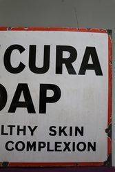 A Cuticura Soap Rectangular Enamel Advertising Sign 