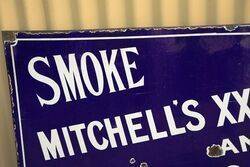 A Early Smoke Mitchelland39s XXX Bogie Roll Enamel Sign 