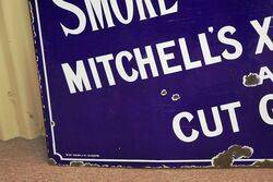 A Early Smoke Mitchelland39s XXX Bogie Roll Enamel Sign 