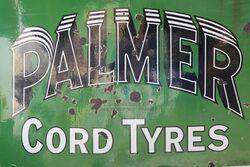 A Early Vintage PALMER Cord Tyres Enamel Sign