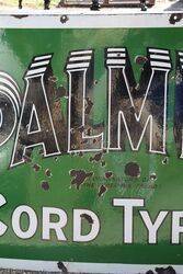 A Early Vintage PALMER Cord Tyres Enamel Sign