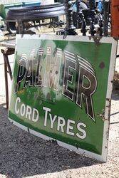 A Early Vintage PALMER Cord Tyres Enamel Sign