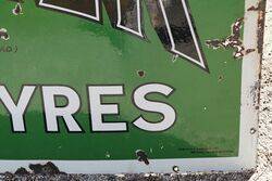 A Early Vintage PALMER Cord Tyres Enamel Sign