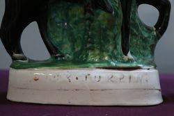 A Fine Pair Antique Staffordshire FlatBack Pottery Figures 