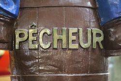 A Genuine Large Pecheur Beer Pub Advertising Figure 