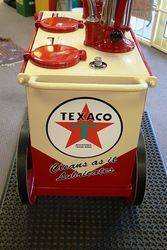 A Genuine Texaco 2 Pump Oil Cart