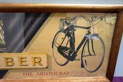 A Genuine Vintage Humber Cycles Framed Poster 