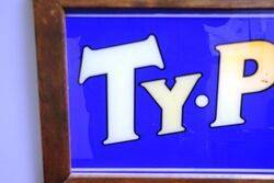 A Genuine Vintage TyPhoo Glass Advertising Panel 