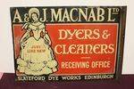 A J Macnab  Dyers Pictorial Enamel Sign