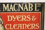 A J Macnab  Dyers Pictorial Enamel Sign