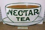 A Large + Early Nectar Tea Enamel Sign