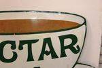 A Large + Early Nectar Tea Enamel Sign