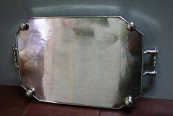 A Large Antique Silver Plated Serving Tray 