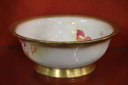 A Large Royal Worcester Kitty Blake Hand Painted Autumnal Fruits Bowl  Dated 193