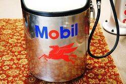 A Late 1960and39s Gilbarco Round T1 Mobil Petrol Pump 