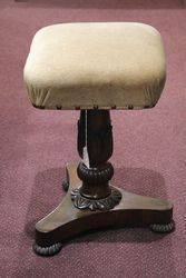 A Late Regency Craved Revolving Piano Stool C1820 