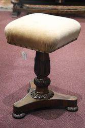 A Late Regency Craved Revolving Piano Stool C1820 