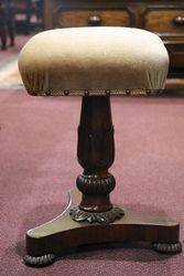 A Late Regency Craved Revolving Piano Stool C1820 