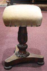 A Late Regency Craved Revolving Piano Stool C1820 