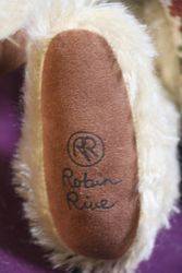 A New Zealand Natural Mohair Bear With Waist Coat By Robin Rive 